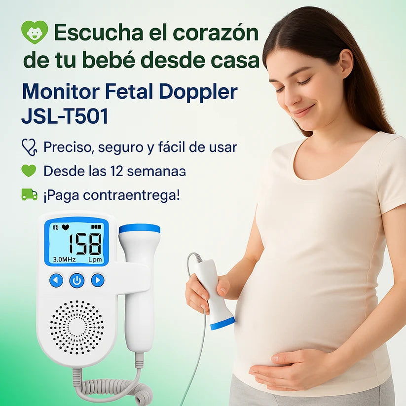 ¿Ansiosa por escuchar a tu bebé? Escucha sus latidos desde casa en minutos 👶✨