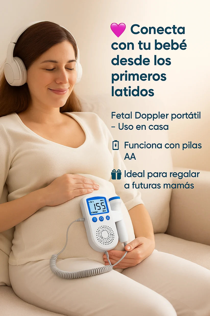 ¿Ansiosa por escuchar a tu bebé? Escucha sus latidos desde casa en minutos 👶✨