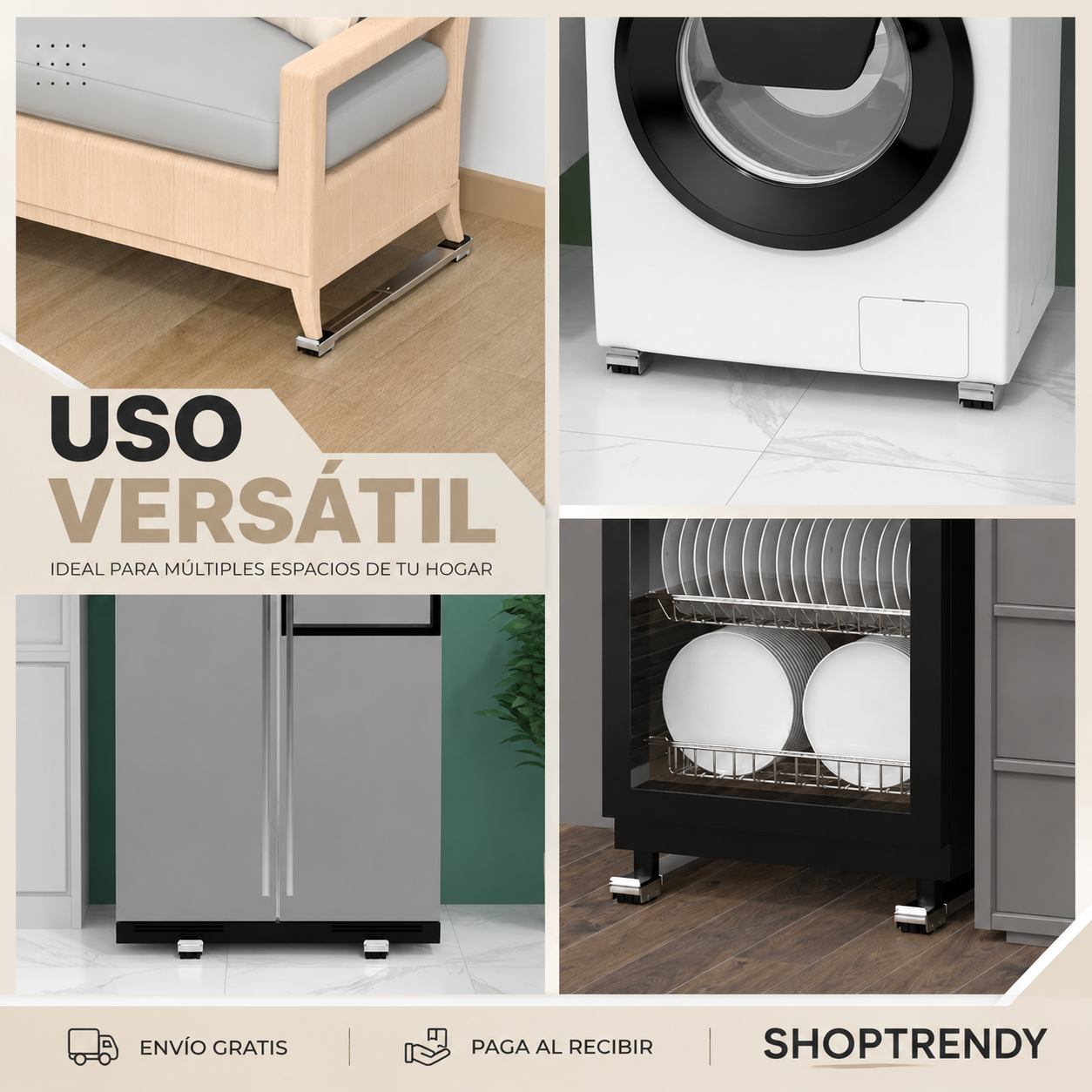 Soporte Movil Para Electrodomésticos - Ruedas - Ajustable - TitanRoll + ENVIO GRATIS 🚚