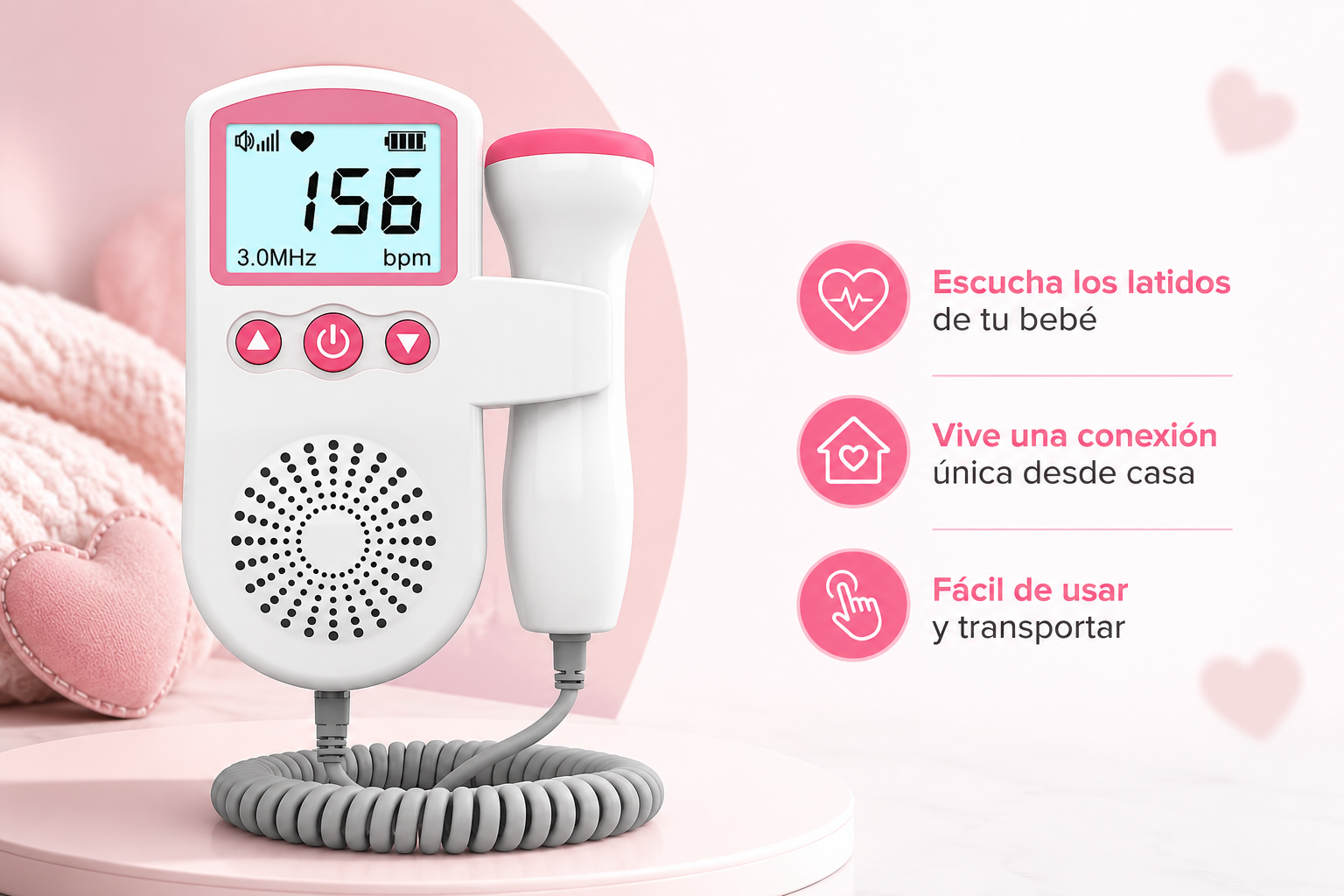 ¿Ansiosa por escuchar a tu bebé? Escucha sus latidos desde casa en minutos 👶✨