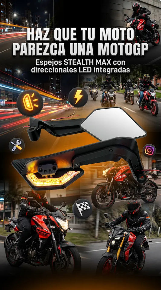 Espejos aleron STEALT MAX con direccionales