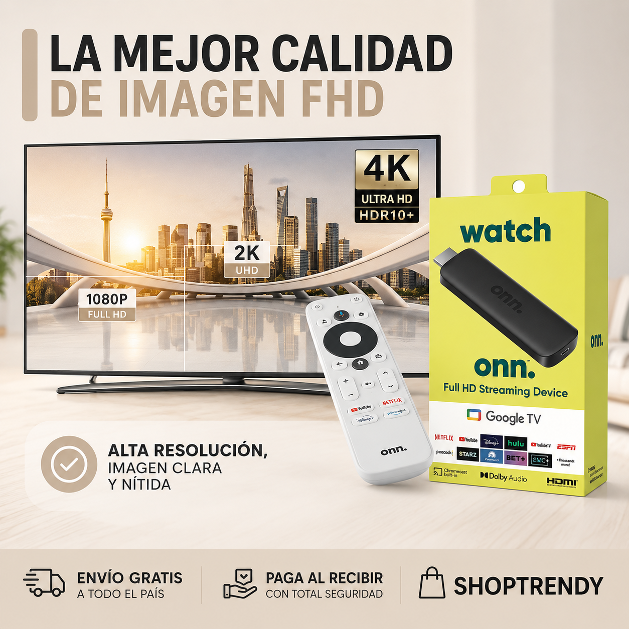 Convertidor Smart TV con Control Remoto – XUPER TV 🔥+ ENVIO GRATIS 🚚